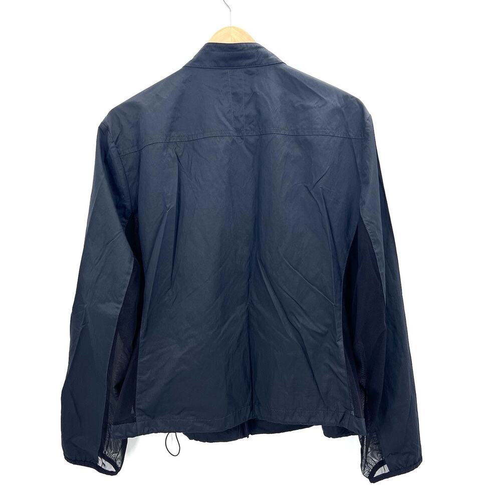 DKNY GOLF Black Mesh / Nylon Athletic Windbreaker Jacket Womens Size XL - Picture 6 of 7